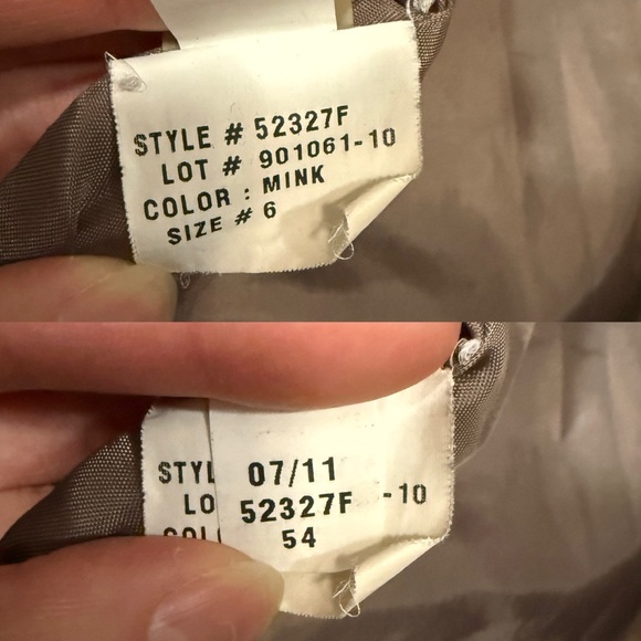 Tahari Mink Double Breasted Peacoat - Picture 16 of 16